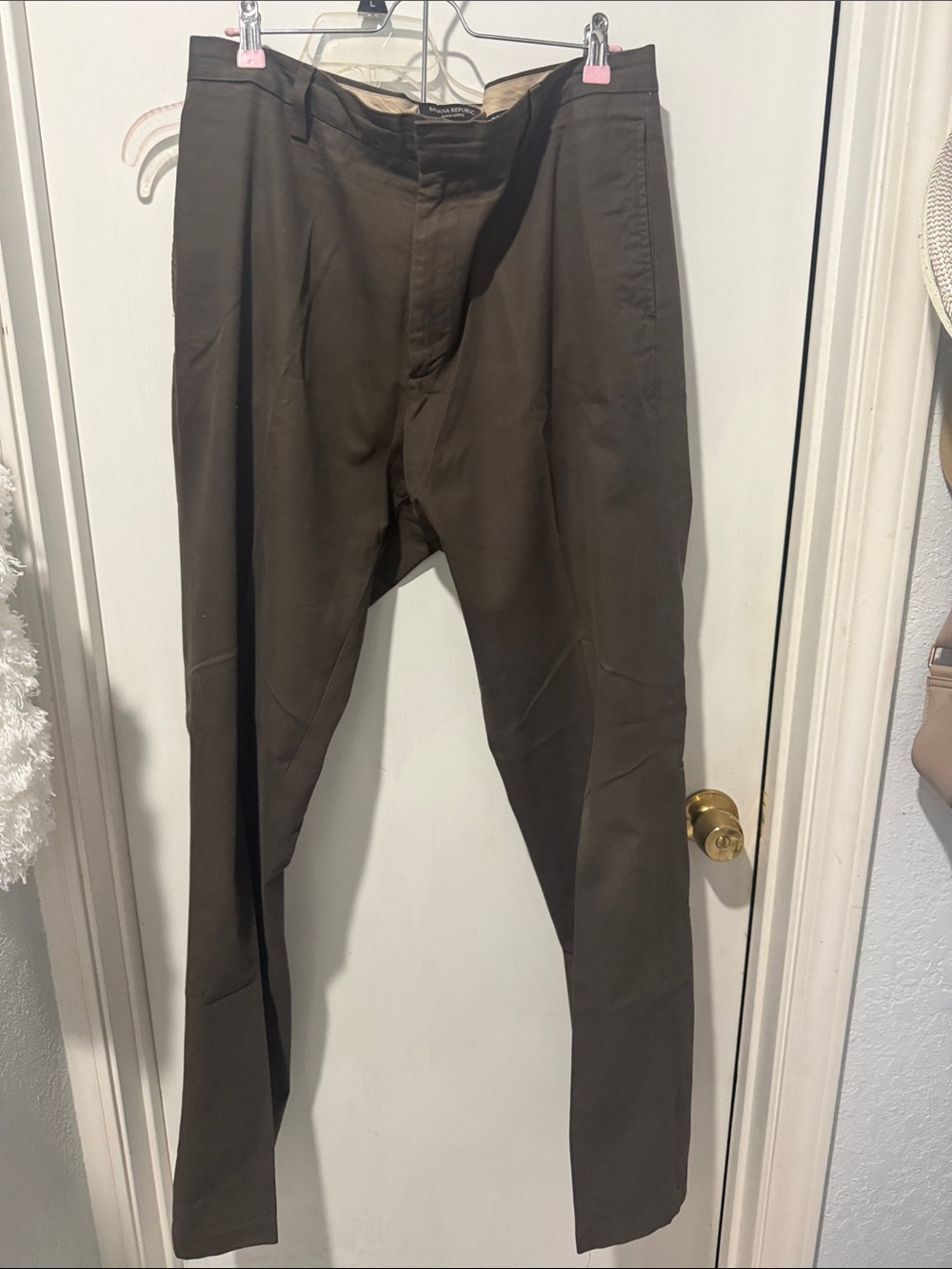 Banana Republic Men's Dress Pants in Dark Brown